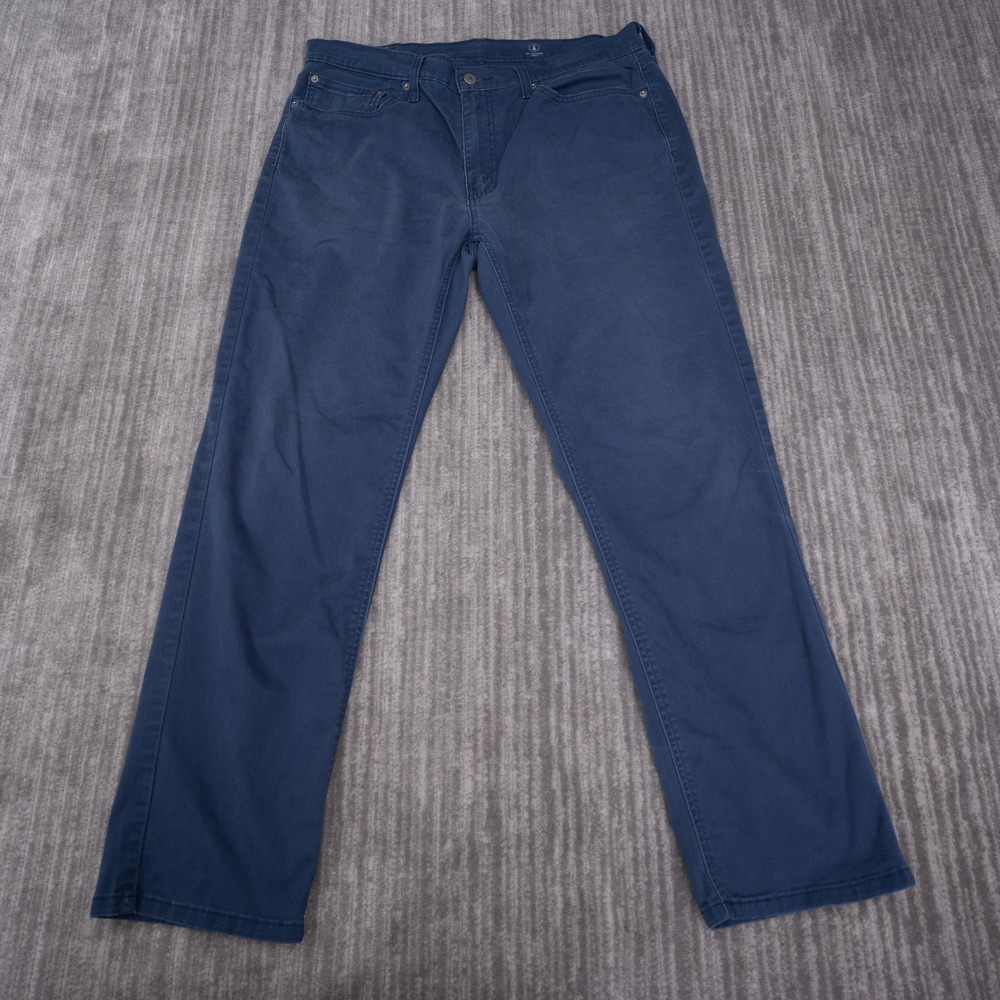Levi's 502 Regular Taper Pants Mens 36x32 (30.5) Blue Excellent All Seasons Tech